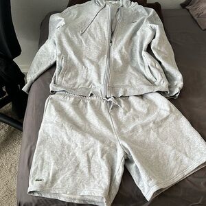 Lacoste Sport hoodie and shorts